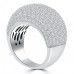 5.25 ct Ladies Round Cut Diamond Anniversary Ring