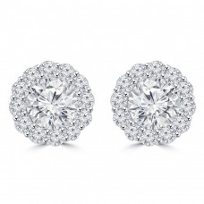 2.25 Ct Ladies Round Cut Diamond Stud Earring In 14 kt White Gold 2.25 Ct Ladies Round Cut Diamond Stud Earring In 14 kt White Gold