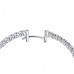 4.00 ct Round Cut Diamond Inside Outside Hoop Earrings