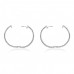 4.00 ct Round Cut Diamond Inside Outside Hoop Earrings