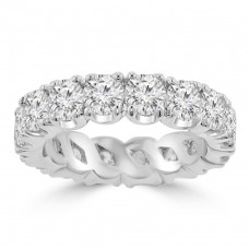 4.00 ct Ladies Round Cut Diamond Eternity Wedding Band Ring 14 kt White Gold 4.00 ct Ladies Round Cut Diamond Eternity Wedding Band Ring 14 kt White Gold