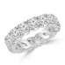 4.00 ct Ladies Round Cut Diamond Eternity Wedding Band Ring 14 kt White Gold 4.00 ct Ladies Round Cut Diamond Eternity Wedding Band Ring 14 kt White Gold