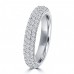 3.25 ct Ladies Round Cut Diamond Engagement Ring Set in 14 kt White Gold Pave Set 3.25 ct Ladies Round Cut Diamond Engagement Ring Set in 14 kt White Gold Pave Set