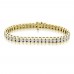 10.15 ct Ladies Round Cut Diamond Tennis Bracelet In Channel Setting Yellow Gold 10.15 ct Ladies Round Cut Diamond Tennis Bracelet In Channel Setting Yellow Gold