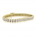 10.15 ct Ladies Round Cut Diamond Tennis Bracelet In Channel Setting Yellow Gold 10.15 ct Ladies Round Cut Diamond Tennis Bracelet In Channel Setting Yellow Gold