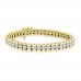 10.15 ct Ladies Round Cut Diamond Tennis Bracelet In Channel Setting Yellow Gold 10.15 ct Ladies Round Cut Diamond Tennis Bracelet In Channel Setting Yellow Gold