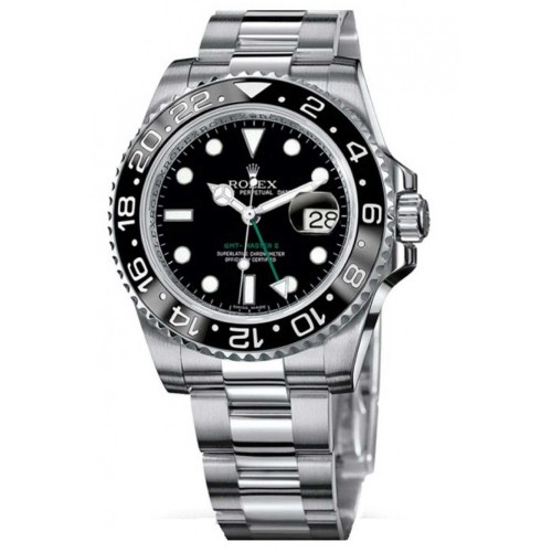 Rolex GMT Master II Black Index Dial Oyster Bracelet Steel Mens Watch 116710BKSO Rolex GMT Master II Black Index Dial Oyster Bracelet Steel Mens Watch 116710BKSO