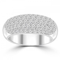 1.44 ct Ladies Five Row Round Cut Diamond Anniversary Ring