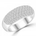 1.44 ct Ladies Five Row Round Cut Diamond Anniversary Ring