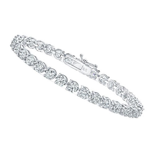 4.00 ct Ladies Round Cut Diamond Three Prong Tennis Bracelet 4.00 ct Ladies Round Cut Diamond Three Prong Tennis Bracelet