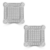 1.35 ct Round Cut Cubic Zirconia Stud Earrings in Screw Back 1.35 ct Round Cut Cubic Zirconia Stud Earrings in Screw Back