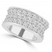 6.92 ct Three Row Round Cut Diamond Eternity Wedding Band Ring ( G Color SI-1 Clarity) 6.92 ct Three Row Round Cut Diamond Eternity Wedding Band Ring ( G Color SI-1 Clarity)