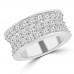 6.92 ct Three Row Round Cut Diamond Eternity Wedding Band Ring ( G Color SI-1 Clarity) 6.92 ct Three Row Round Cut Diamond Eternity Wedding Band Ring ( G Color SI-1 Clarity)