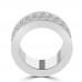 6.92 ct Three Row Round Cut Diamond Eternity Wedding Band Ring ( G Color SI-1 Clarity) 6.92 ct Three Row Round Cut Diamond Eternity Wedding Band Ring ( G Color SI-1 Clarity)