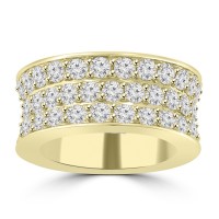 6.92 ct Three Row Round Cut Diamond Eternity Wedding Band Ring ( G Color SI-1 Clarity) 6.92 ct Three Row Round Cut Diamond Eternity Wedding Band Ring ( G Color SI-1 Clarity)