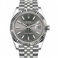 Rolex Datejust 41 Stainless Steel Rhodium Diamond Dial Jubilee Bracelet Watch Rolex Datejust 41 Stainless Steel Rhodium Diamond Dial Jubilee Bracelet Watch