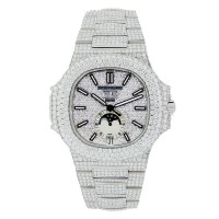 Patek Philippe Nautilus - Iced Out With Diamonds Patek Philippe Nautilus - Iced Out With Diamonds