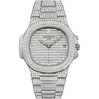 Patek Philippe Ladies Nautilus Iced Out Watch Patek Philippe Ladies Nautilus Iced Out Watch