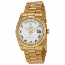 Day-Date White Dial 18K Yellow Gold President Automatic Men's Watch Day-Date White Dial 18K Yellow Gold President Automatic Men's Watch