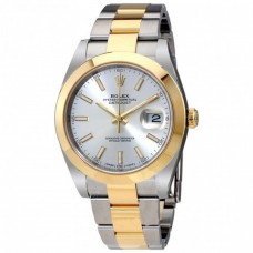 Datejust 41 Silver Dial Steel and 18K Yellow Gold Oyster Bracelet Men's Watch Datejust 41 Silver Dial Steel and 18K Yellow Gold Oyster Bracelet Men's Watch