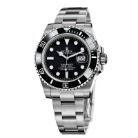 Rolex Submariner Black Dial Ceramic Bezel Steel Mens Watch 