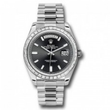 Day Date 40 Platinum Diamond Bezel Watch Day Date 40 Platinum Diamond Bezel Watch