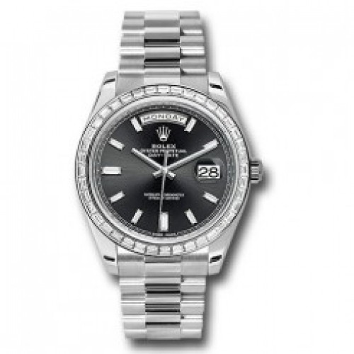Day Date 40 Platinum Diamond Bezel Watch Day Date 40 Platinum Diamond Bezel Watch