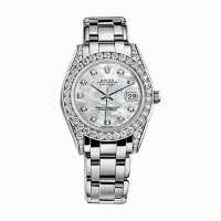 Pearlmaster 34 81159 White Gold Watch (White) Pearlmaster 34 81159 White Gold Watch (White)
