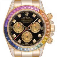 ROLEX CUSTOM DIAMONDS COSMOGRAPH DAYTONA BLACK DIAMOND DIAL BEZEL LUGS BRACELET MEN'S WATCH ROLEX CUSTOM DIAMONDS COSMOGRAPH DAYTONA BLACK DIAMOND DIAL BEZEL LUGS BRACELET MEN'S WATCH