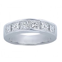 1.00 ct Princess Cut Diamond Wedding Band Ring 1.00 ct Princess Cut Diamond Wedding Band Ring
