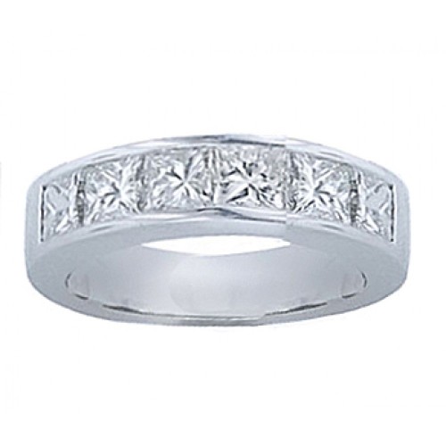 1.00 ct Princess Cut Diamond Wedding Band Ring 1.00 ct Princess Cut Diamond Wedding Band Ring