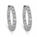 2.00 ct Round Cut Diamond Hoop Huggie Earrings