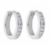 1.00 ct Ladies Round Cut Diamond Hoop Huggie Earrings 1.00 ct Ladies Round Cut Diamond Hoop Huggie Earrings