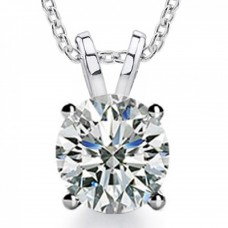 0.80 Ct Ladies Round Cut Diamond Solitaire Pendant Necklace 0.80 Ct Ladies Round Cut Diamond Solitaire Pendant Necklace