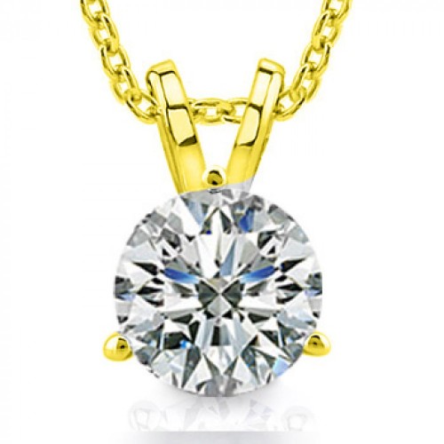 0.65 Ct Ladies Round Cut Diamond Solitaire Pendant / Necklace 0.65 Ct Ladies Round Cut Diamond Solitaire Pendant / Necklace