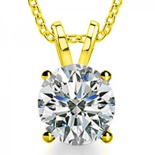 1.20 Ct Ladies Round Cut Diamond Solitaire Pendant / Necklace 1.20 Ct Ladies Round Cut Diamond Solitaire Pendant / Necklace